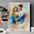 Couple Painting Unique Gift from Photos