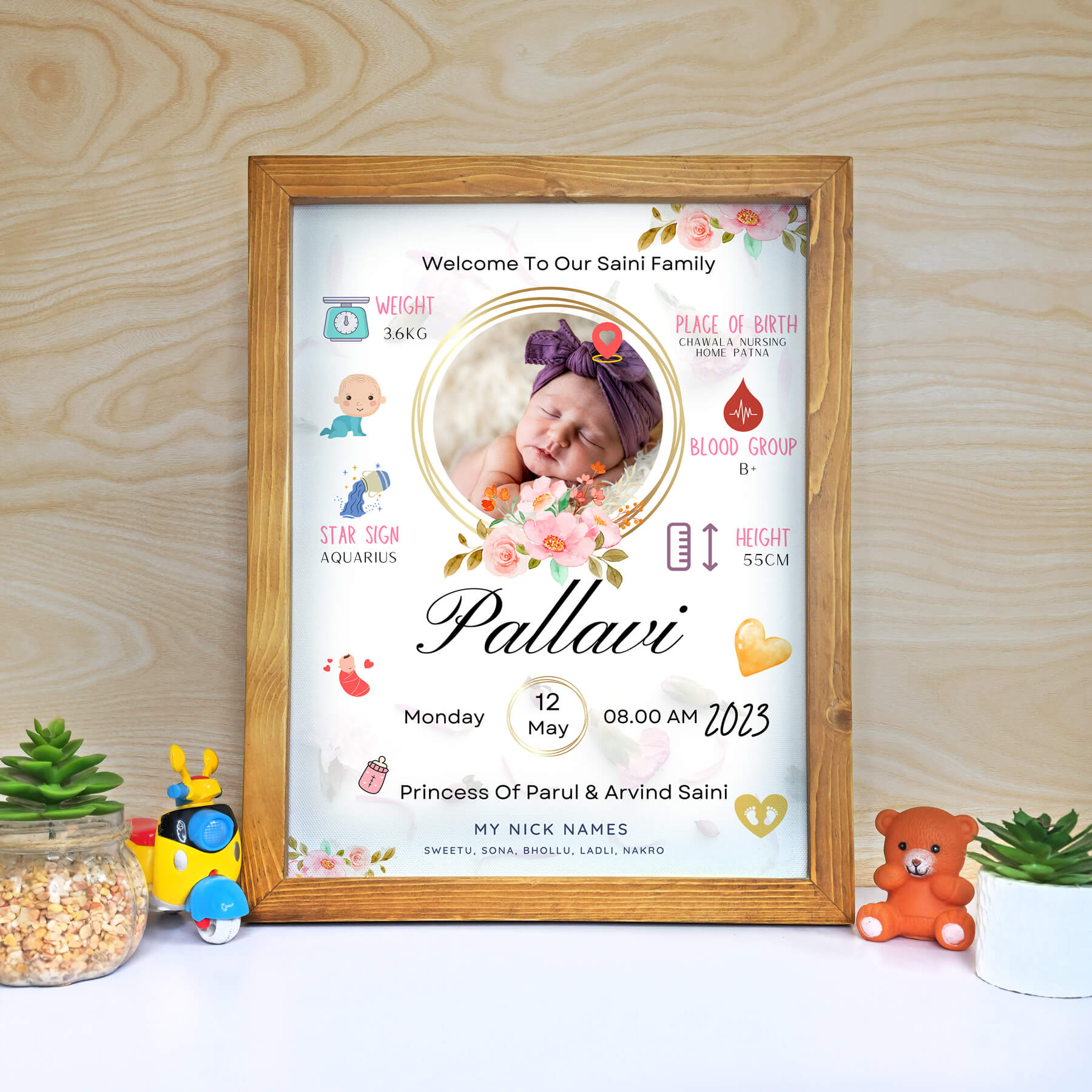 Newborn Photo Frame