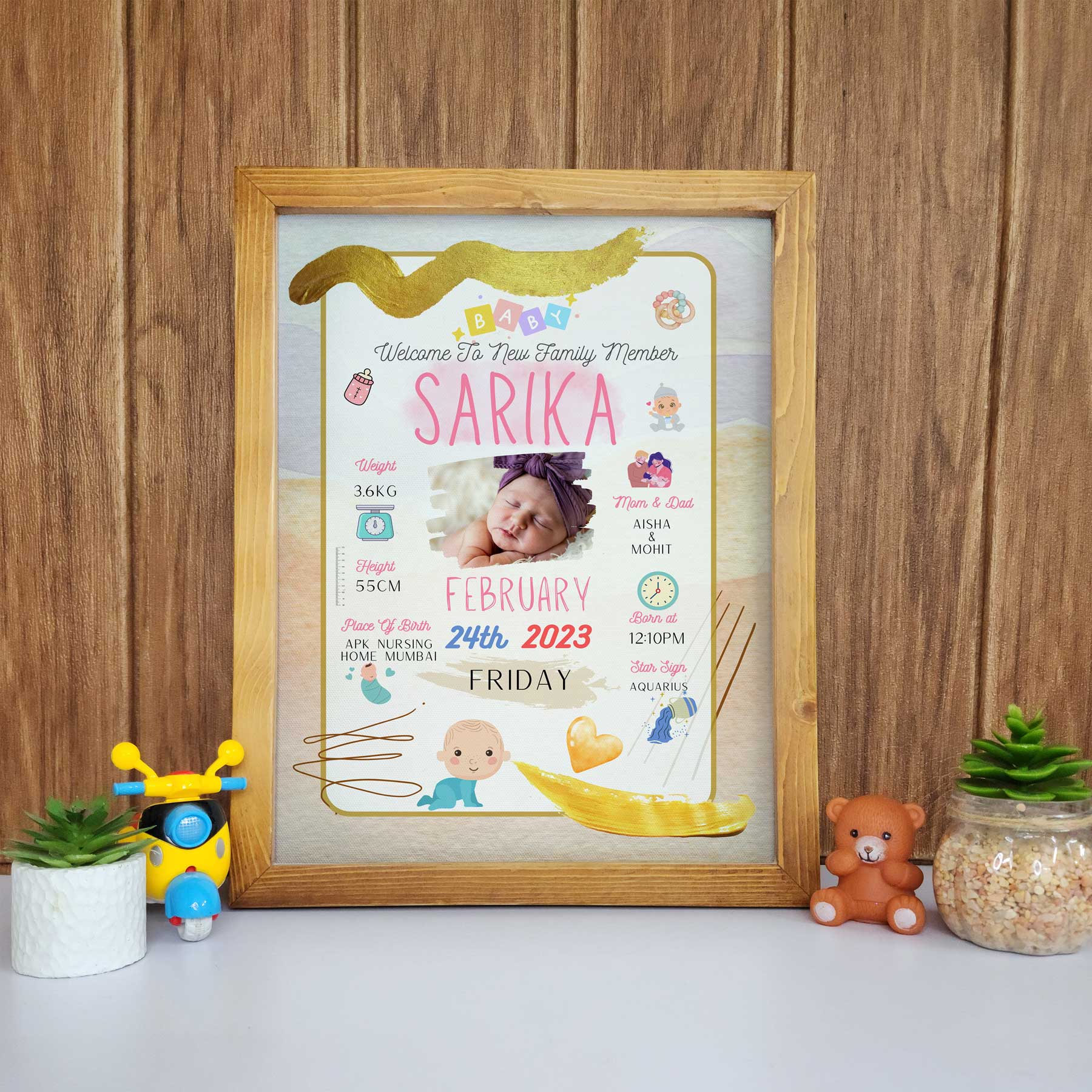 Gifts for New Moms Baby Bio Frame