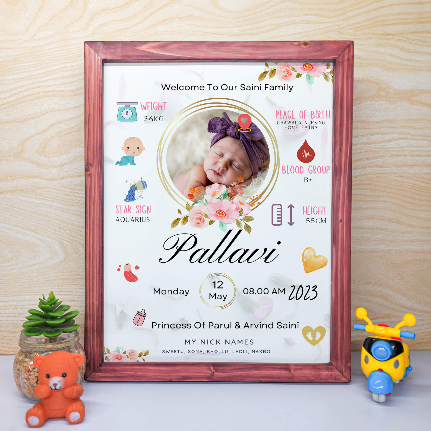 Newborn Photo Frame