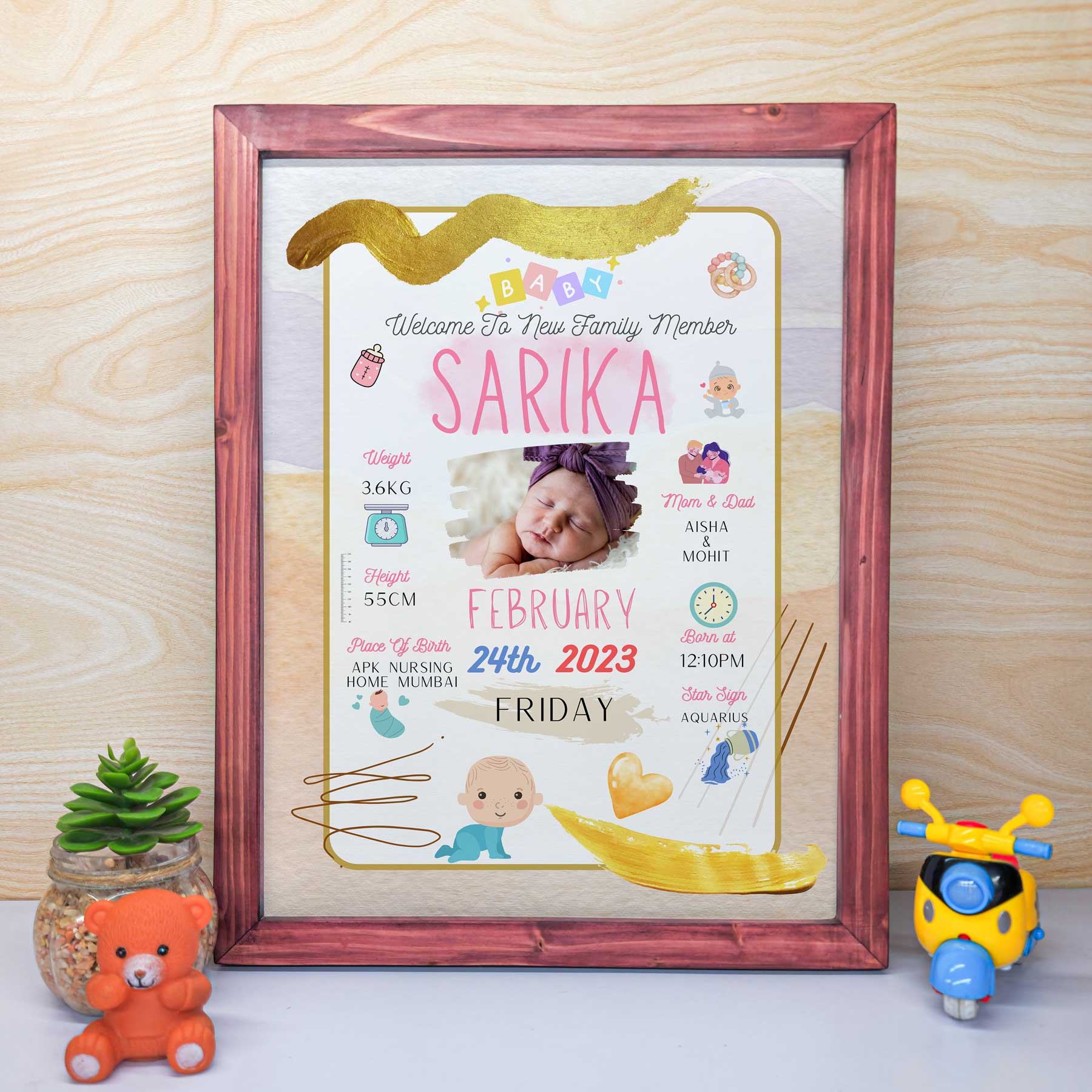 Gifts for New Moms Baby Bio Frame