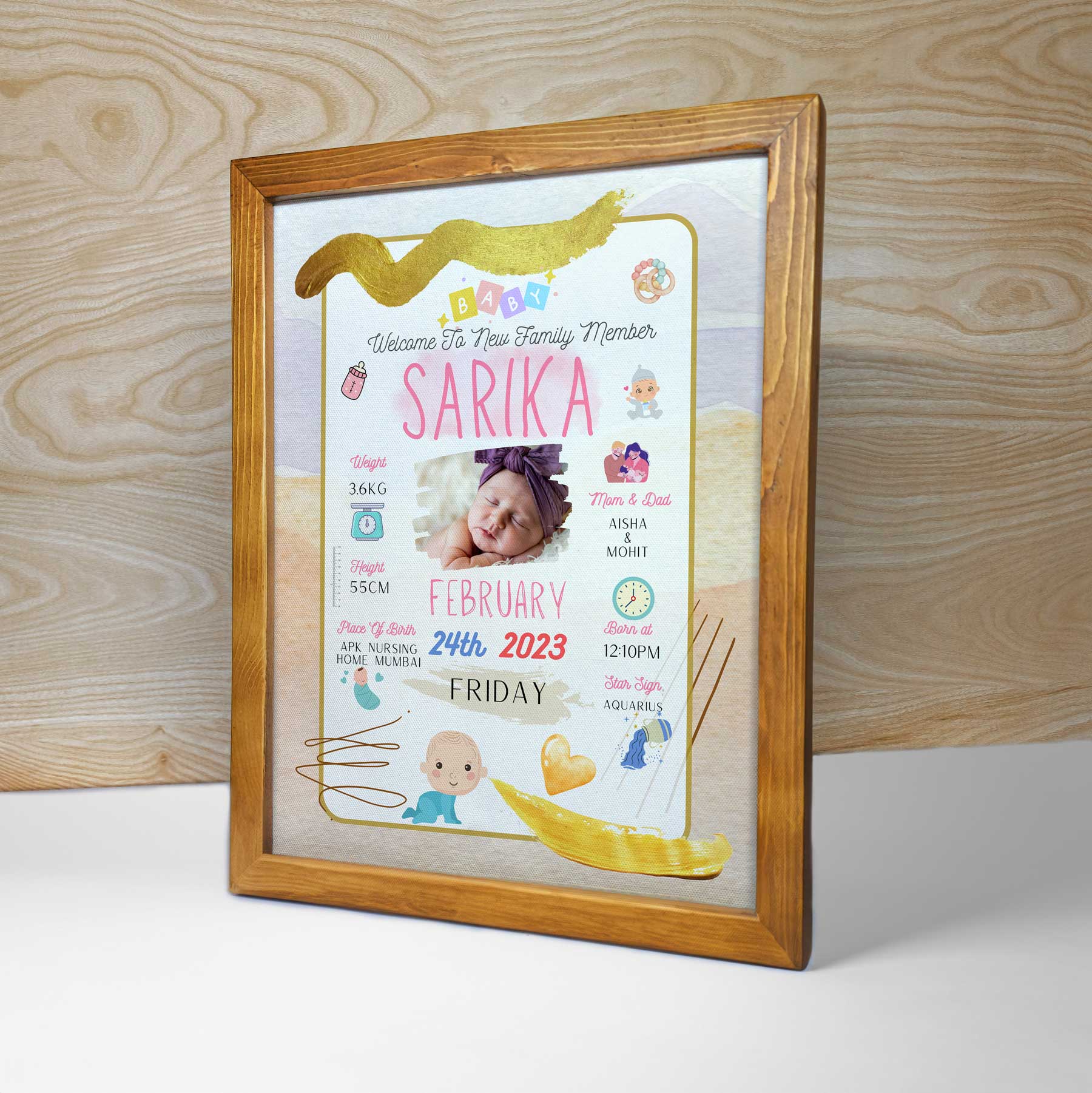 Gifts for New Moms Baby Bio Frame