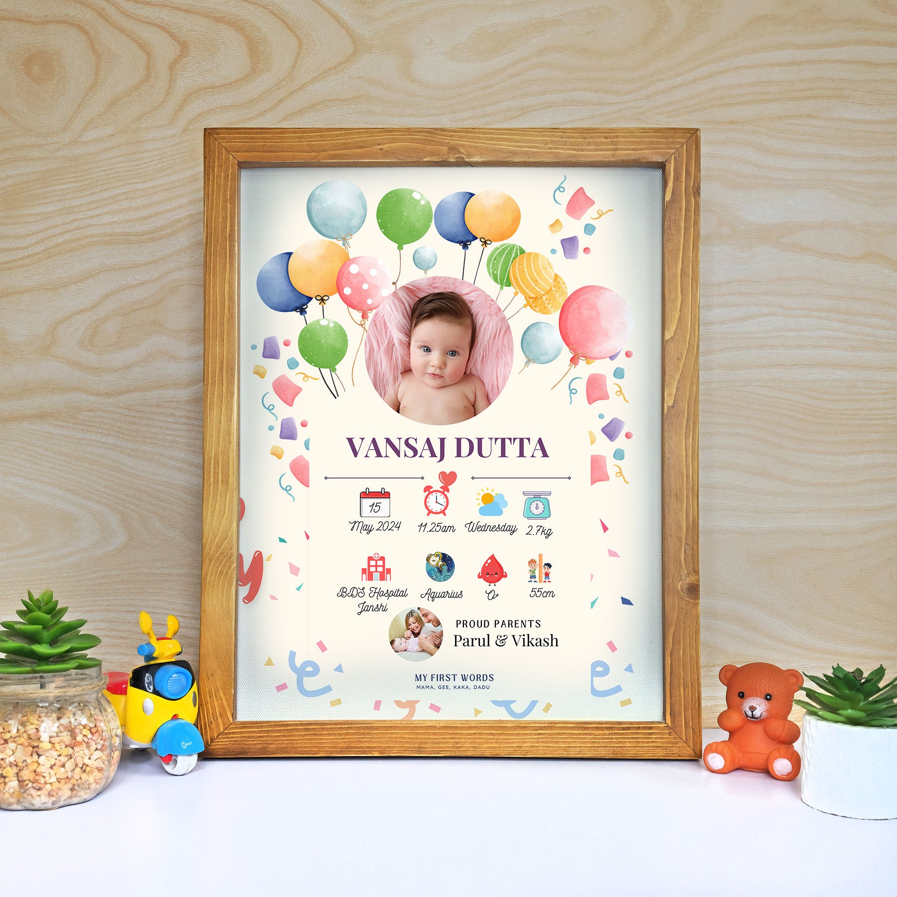 Preserve Precious Memories with Our Baby Wall of Frame Gift