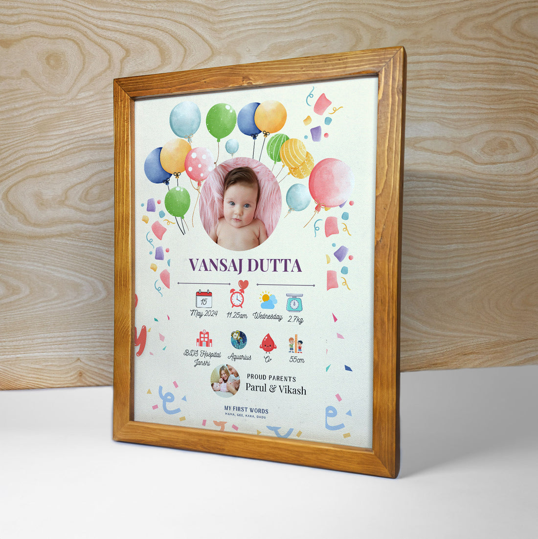 Preserve Precious Memories with Our Baby Wall of Frame Gift