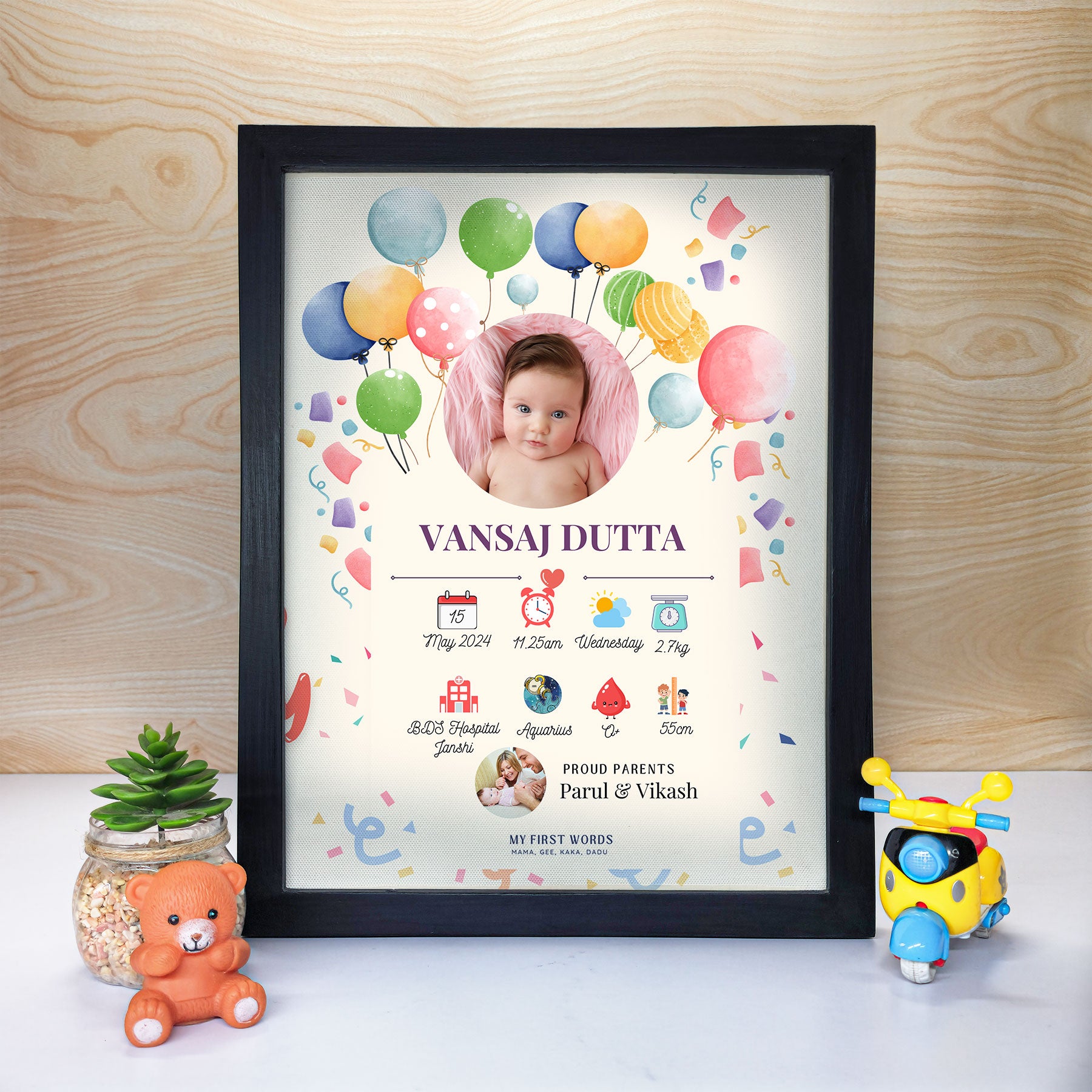 Preserve Precious Memories with Our Baby Wall of Frame Gift