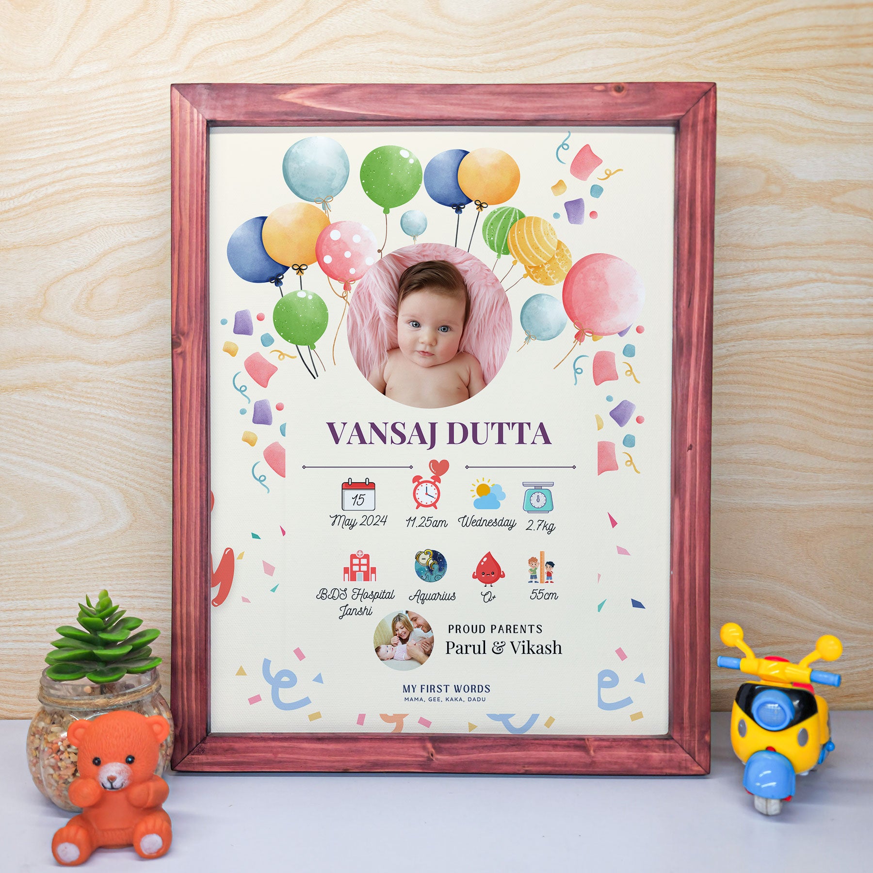 Preserve Precious Memories with Our Baby Wall of Frame Gift