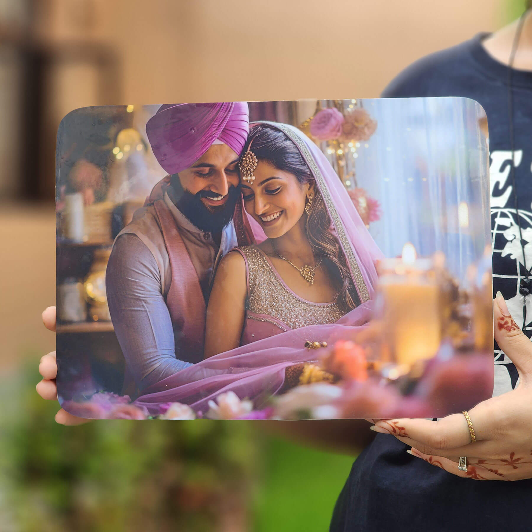 Frameless Wall Photo Frame